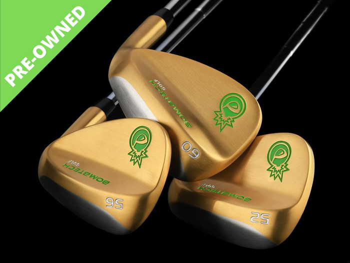 Pre-Owned Limited Edition Gold BombTech 52, 56 and 60 Wedge Set