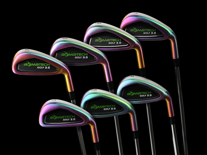 New! BombTech Golf 3.0 Volcano Torched Iron Set